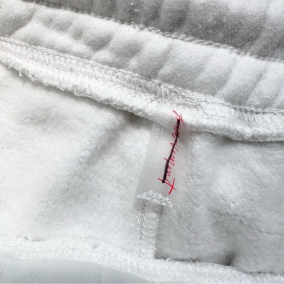 New Free People Movement Sprint To The Finish Shorts Sweat Baggy Loose White L - Picture 3 of 10